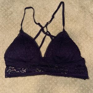 Xhilaration Purple Lace Longline bralette